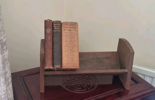 Small vintage book trough