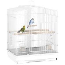 Pawhut 59cm bird cage white - bird,