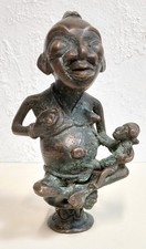Antique African Benin Bronze Fertility Figure