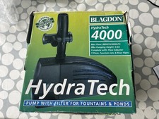 Blagdon Hydra Tech 4000 Pump For Fountains & Ponds (unused)