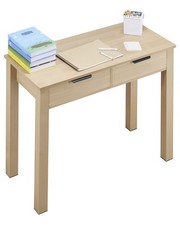 VEVOR Small Desk with Drawer Kids Desk for Bedroom Simple Study Table Light Wood