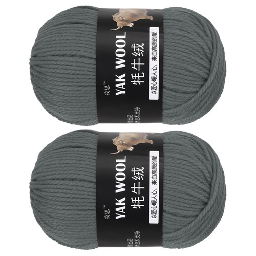 2pcs crocheting yarn dark - 2pcs,
