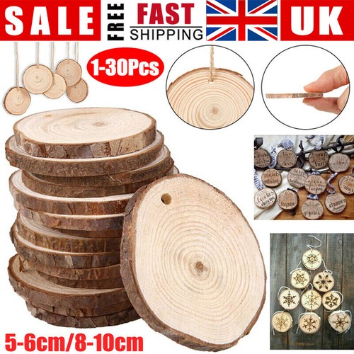 30x wood log slices - wood,