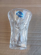 Vintage Bohemia Pattern Crystal Vase 