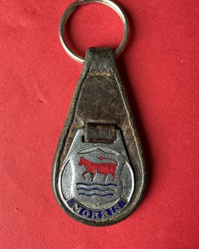 Vintage morris leather key - morris,