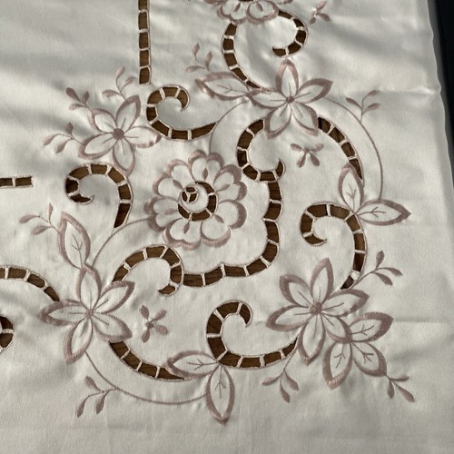 Vintage tablecloth embroidered - vintage,