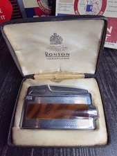 Vintage chrome enamel ronson - chrome/enamel,