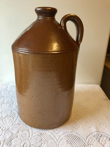 Vintage stoneware salt - stoneware,