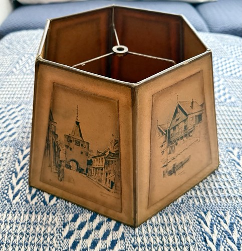 Parchment lamp shade has - shade,