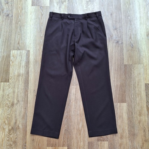 Men pleated trousers black - men,