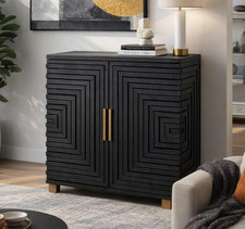 Lennox Black Sideboard 2 Door