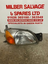 FORD FIESTA MK5 OSF DRIVERS SIDE HEADLIGHT LAMP 1999 DAMAGED GRILLE BRACKET