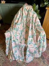 Vintage Curtains Pink Green