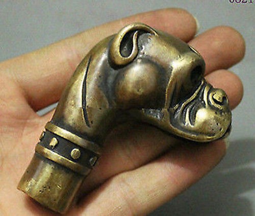 Bronze statue dog old cane - statue,