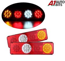 Pair 12v Led Rear Tail Lights Lamp 6 Function Trailer Caravan Truck Lorry 36 Led