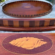 Rare LARGE ANTIQUE 22” OVAL