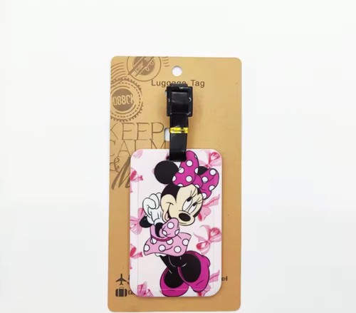 Minnie mouse luggage label - luggage,