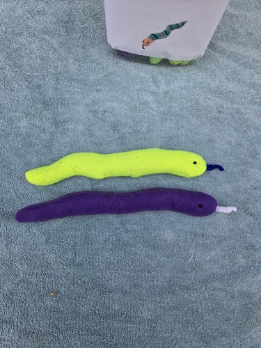 Two hand crafted catnip snakes - two,