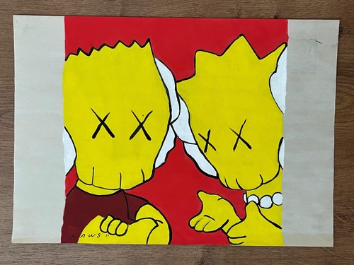 Kaws drawing and painting - kaws,