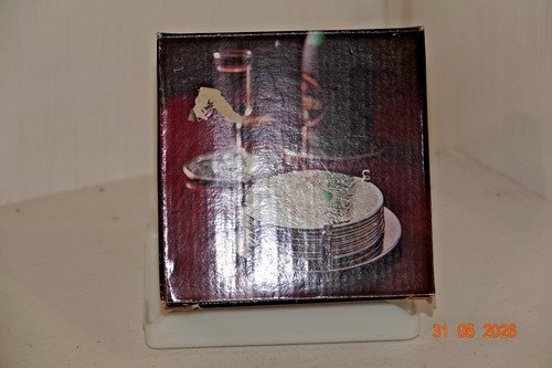 Vintage silver plated coaster - plated,