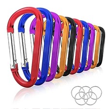 Carabiner Clip, 10 Pack