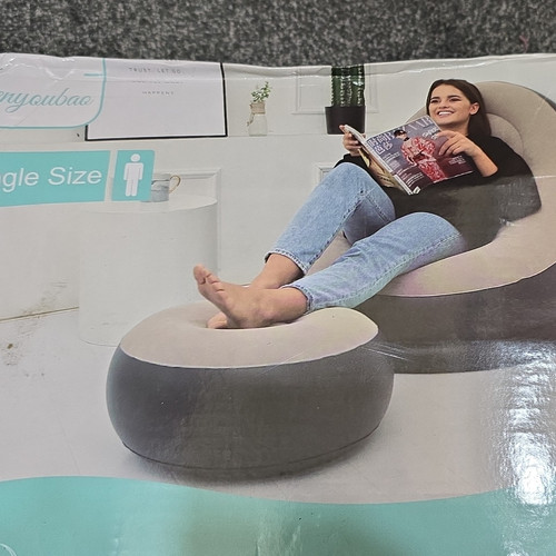 Single size inflatable lounger - single,