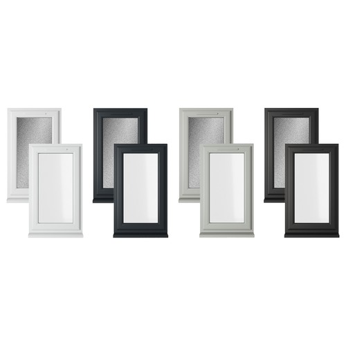 Pvc double glazed window glass - glazed,