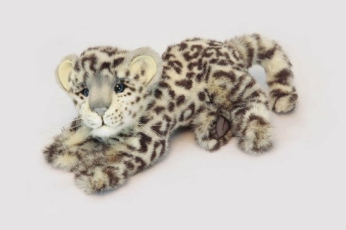 Hansa snow leopard lying plush - snow,