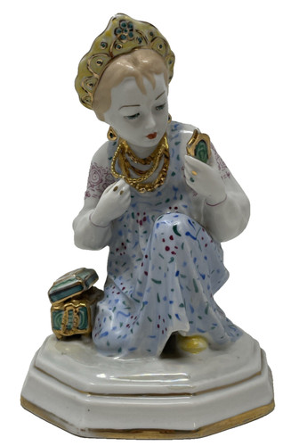 Vintage porcelain malachite - porcelain,