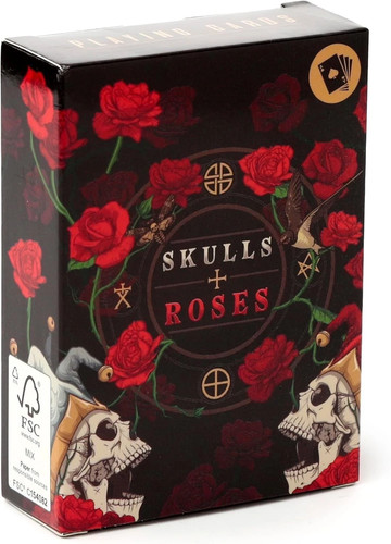 Skull roses playing - roses,