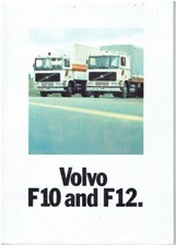 VOLVO F10 & F12 RIGID & ARTICULATED TRUCK ORIG. 1977 FACTORY UK SALES BROCHURE