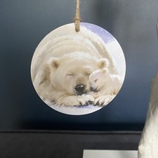 Polar Bear Handmade Decoupaged