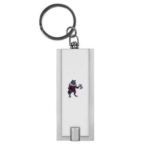 Barbarian wolf led keyring - wolf',