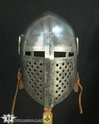 Medieval bascinet helmet steel - bascinet,