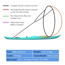 Kayak wind sail 108cm - c-kayak, 108cm/42.5in