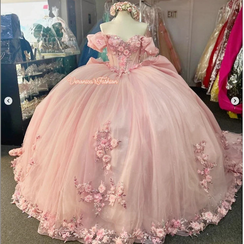 Flowers pink quinceanera - 3d,