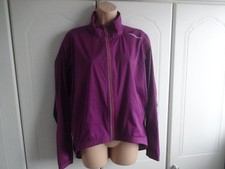 Muddy Fox Waterproof Women’s Cycling Jacket Size 16 Purple Rear Zipped Pocket