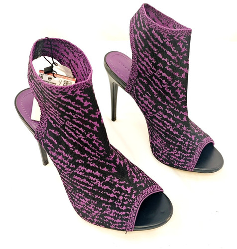 Zara purple black zebra slip - black,