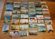 43 Postcards Ships, Boats, Hovercraft - 5 Posted