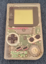 Nintendo Game Boy DMG-01 Transparent Clear Games Console - Works but See Descrip
