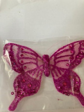 BUTTERFLIES *SALE* Decorative Glitter Butterflies lots of colours crafts & decor