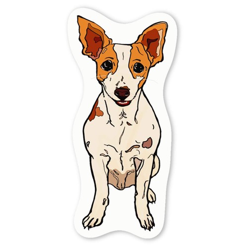 Rat terrier decal stickers - terrier',
