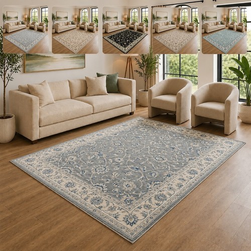 Luxury floral rug non slip - luxury,
