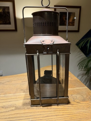 Antique copper oil - oil, lantern