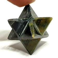 Blue Tigers Eye Merkaba Star