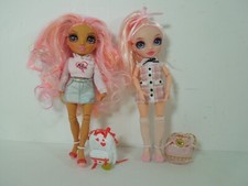 2 x Rainbow High Junior Dolls ~ Bella Parker + Kia Hart ~ both with Back Packs