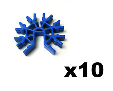 Job Lot : 10 K'NEX Pieces - KNEX Connector 7-way 3D Blue - #90907