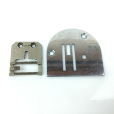 Vintage Alfa 103 Sewing Machine Straight Stitch Needle Plate & Feed Dog Set