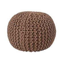 Cotton Knitted Pouffe &