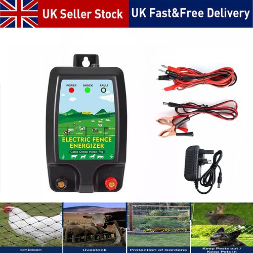 Electric fence energiser - electric, 12v